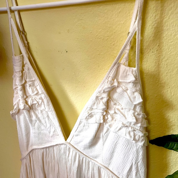 NWT Angel Biba Strappy White Frilly Dress, size small - Picture 4 of 6